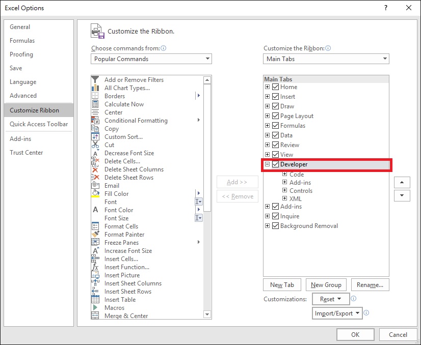 Add Excel Developer Tab AccessExcel.Tips