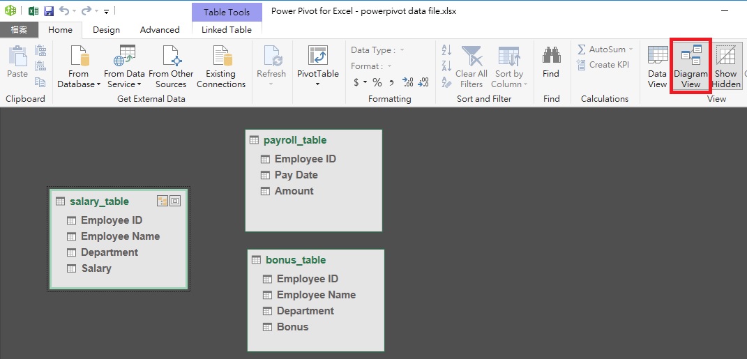 Excel create Pivot Table using PowerPivot
