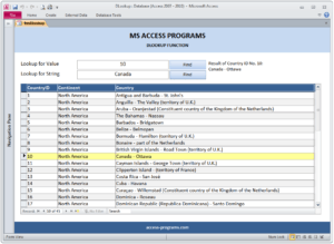 MS Access DLOOKUP Function - Microsoft Access Programs