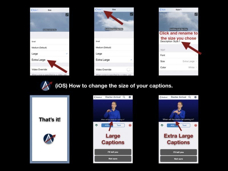 How to Change Caption Sizes (iOS) Access Simplified