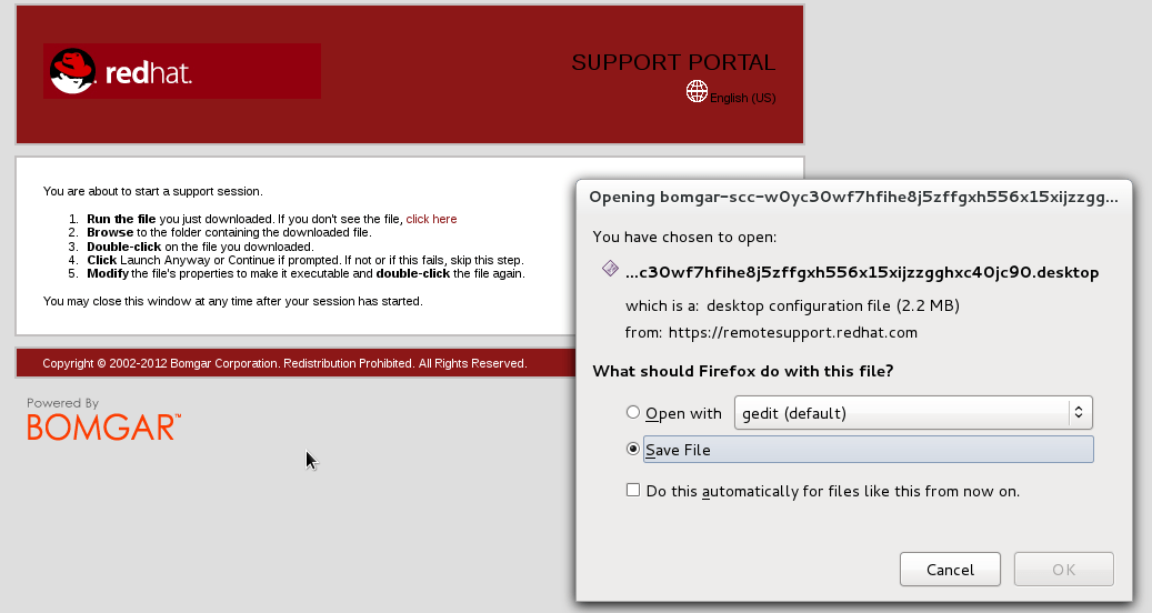 How do I join a remote support session via Beyond Trust (f.k.a. Bomgar
