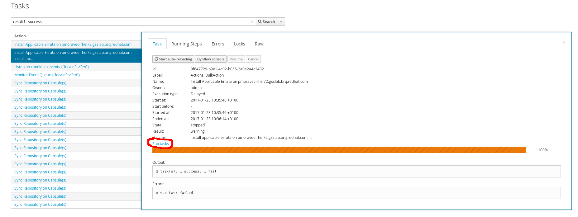 [Satellite6] How to identify clients where a bulk package/errata