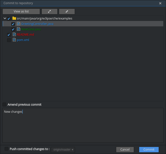 Chapter 11. Using version control Red Hat CodeReady Workspaces 1.1