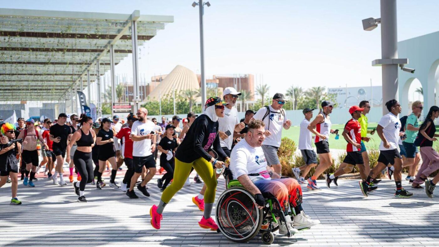 Wheelchairbound Expat Takes on the World’s Largest Run at Expo City