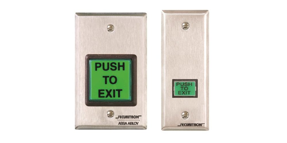 EEB3N Exit Button w/Timer. Narrow Stile ACCESS HARDWARE