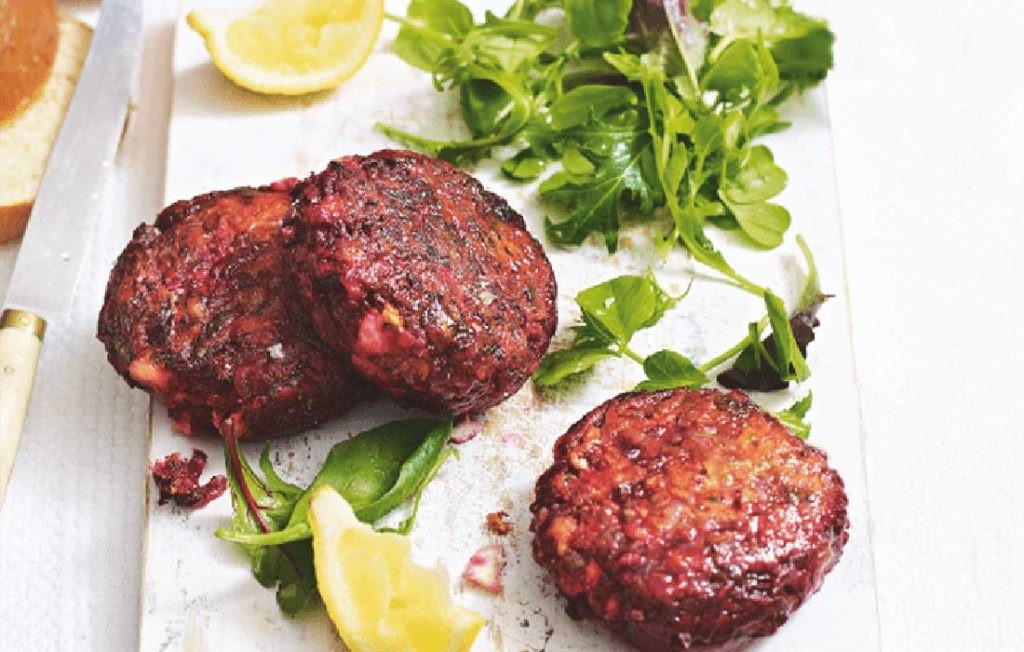 Beetroot feta burger recipe Access Health and Community