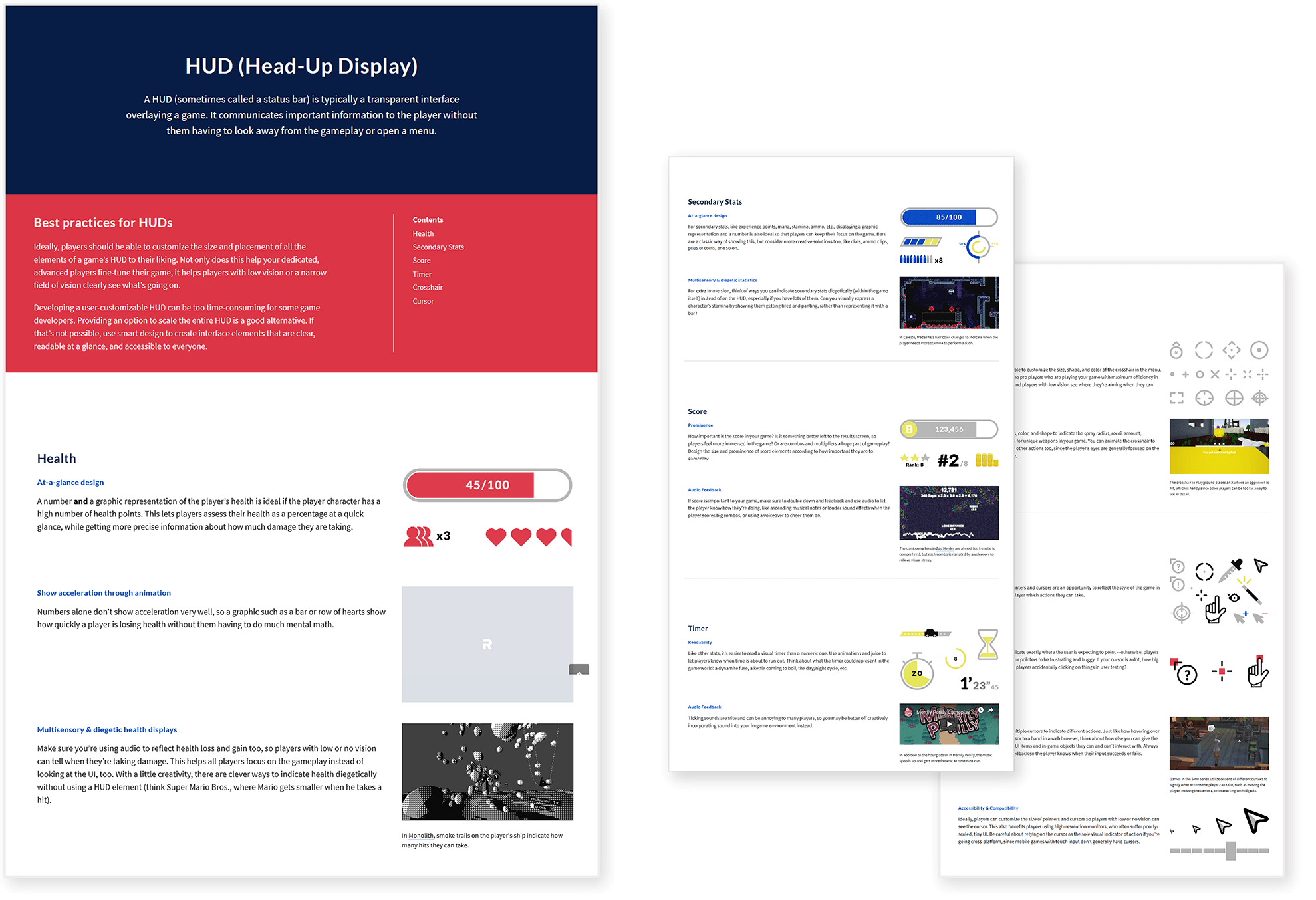 Accessible Game Design Guidelines for Game Designers and Developers