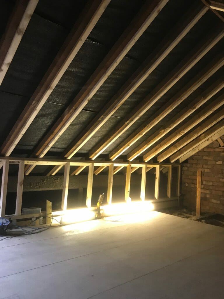 Velux Conversion floor and dwarf walls installed Access Lofts