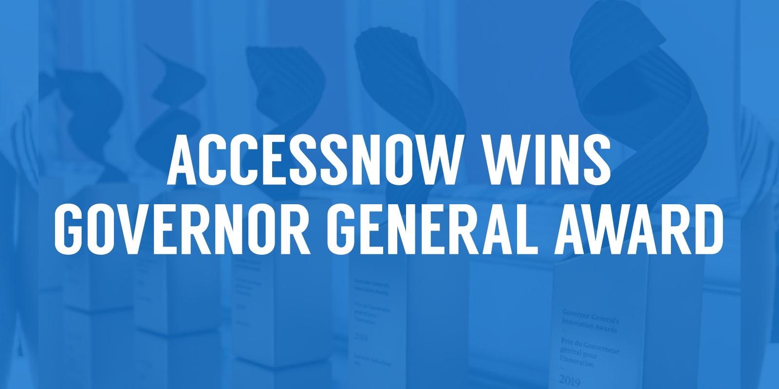 AccessNow wins Governor General Award AccessNow
