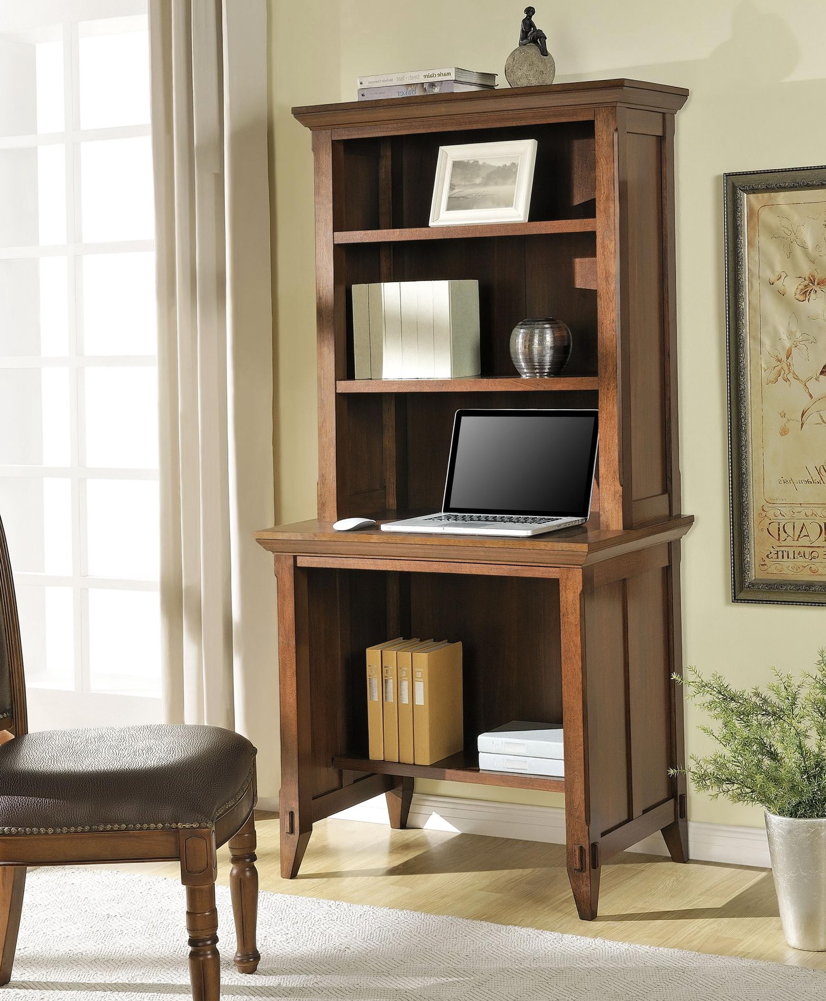 Computer Desk With Bookcase