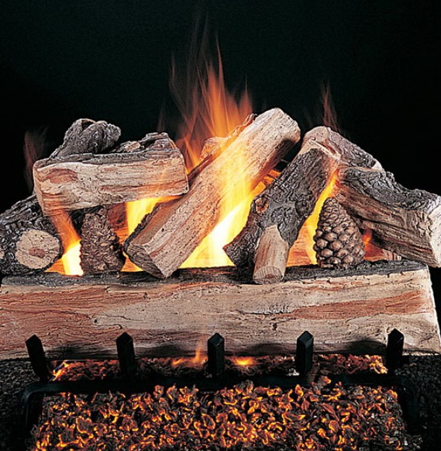 How To Stack Fake Logs In Gas Fireplace