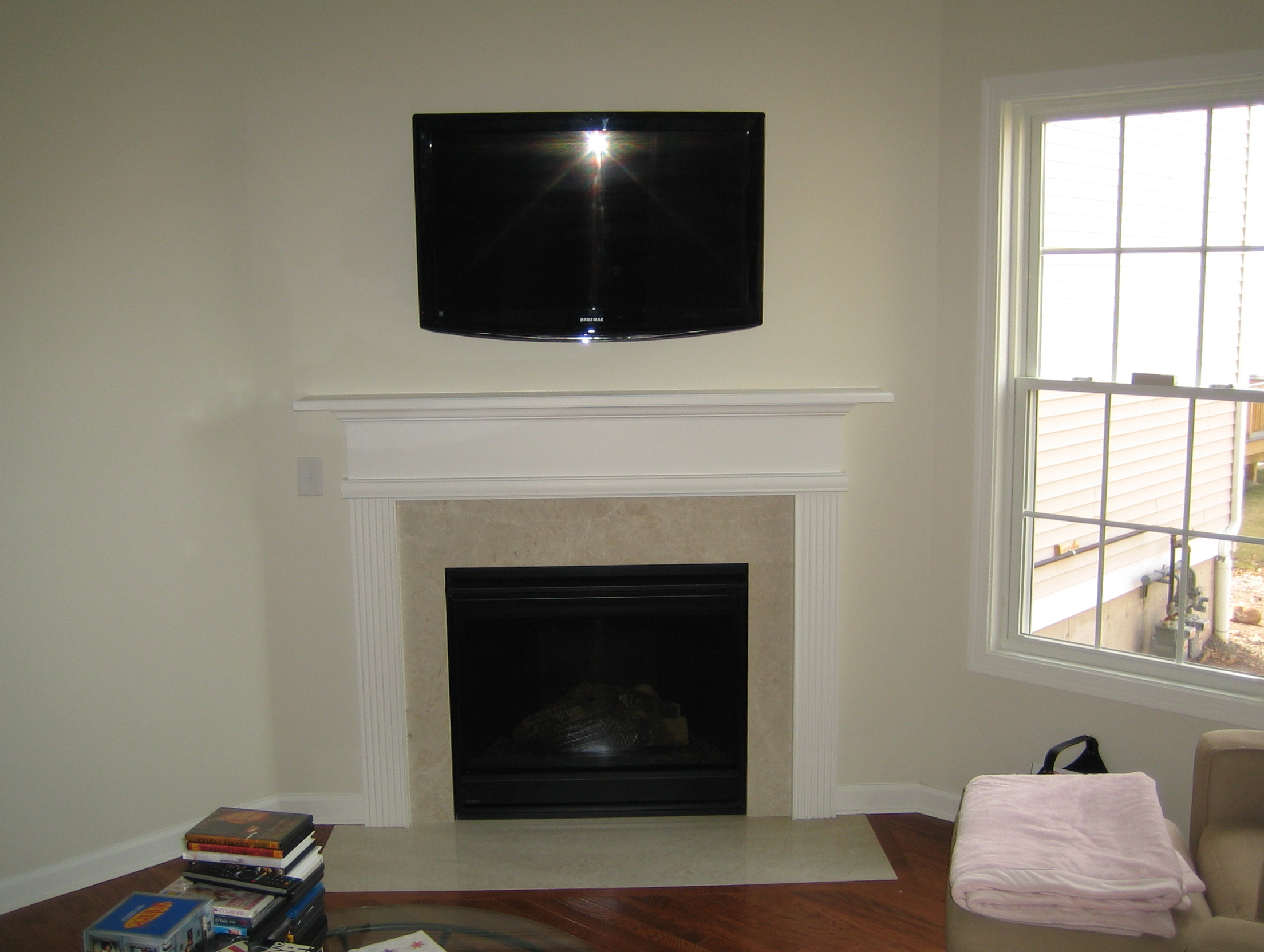 Above Fireplace Tv Mount Home Design Ideas