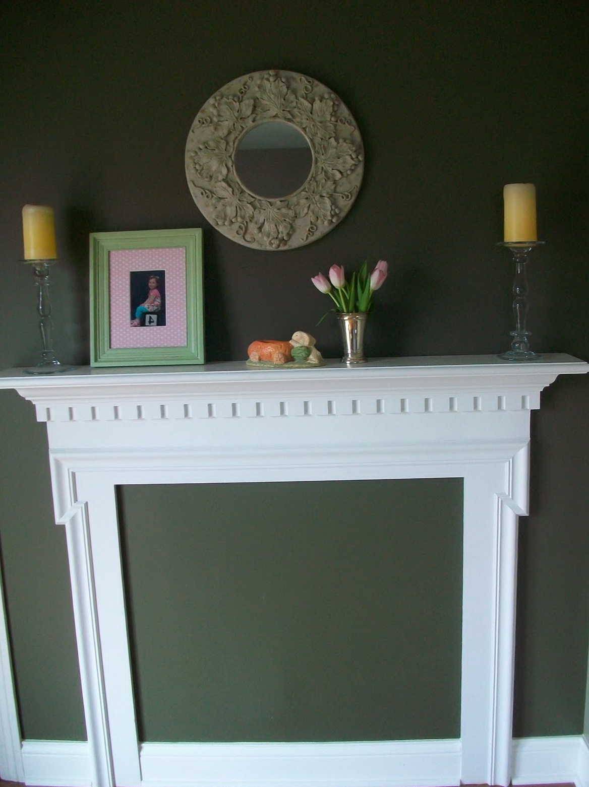 Decorating A Fireplace Without A Mantle