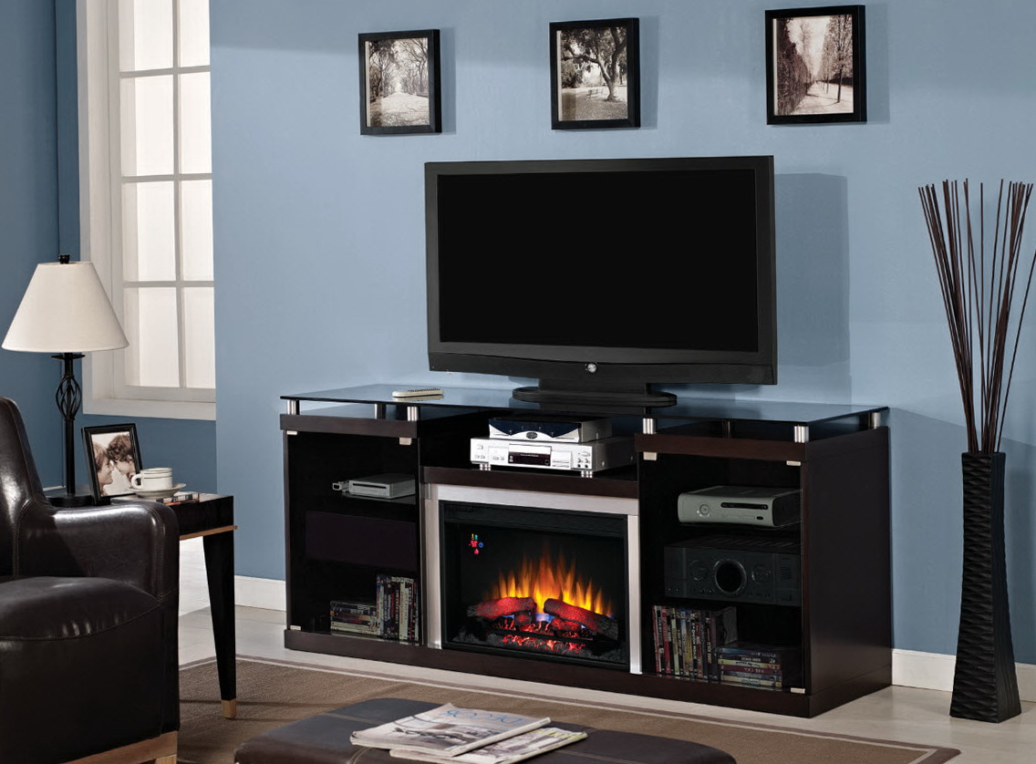 Entertainment Center With Gas Fireplace Insert