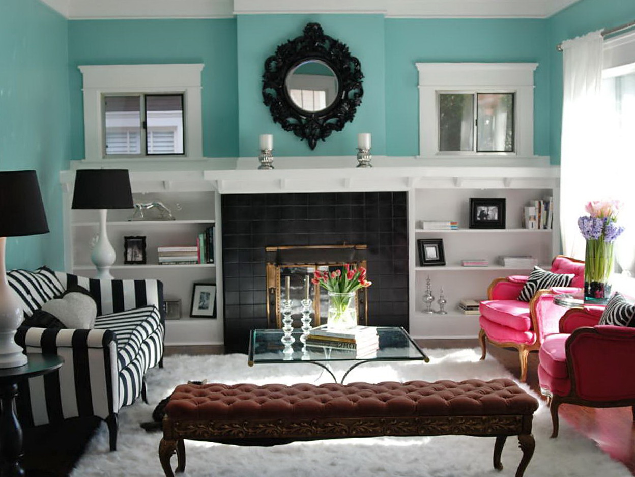 Painted Bookshelves Around Fireplace Home Design Ideas