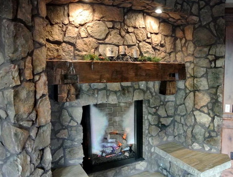 Rustic Mantels For Stone Fireplaces | Home Design Ideas