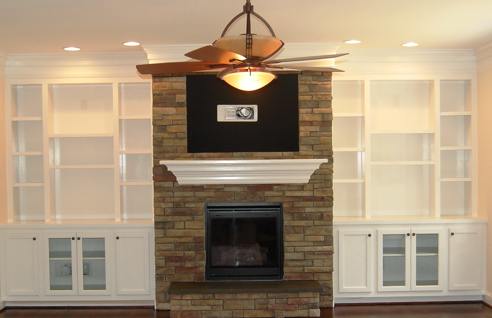 Built In Shelves Around Fireplace Cost