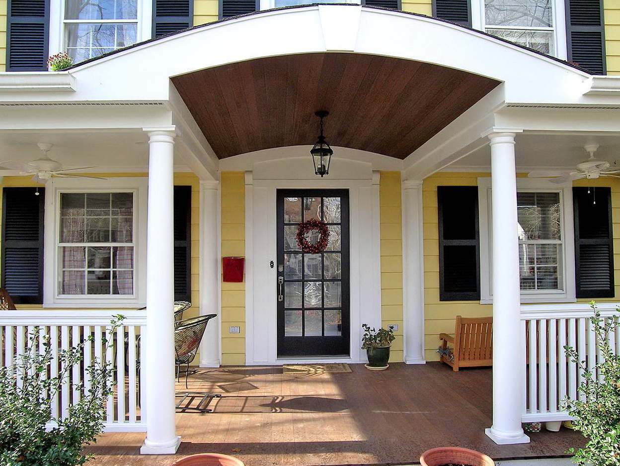 Adding Front Porch Before And After Home Design Ideas