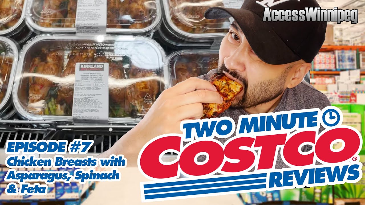2 Minute Costco Reviews Chicken Breasts with Asparagus, Spinach & Feta