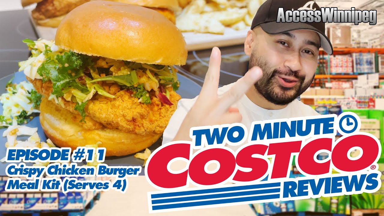 2 Minute Costco Reviews Crispy Chicken Burger Meal Kit (Serves 4)