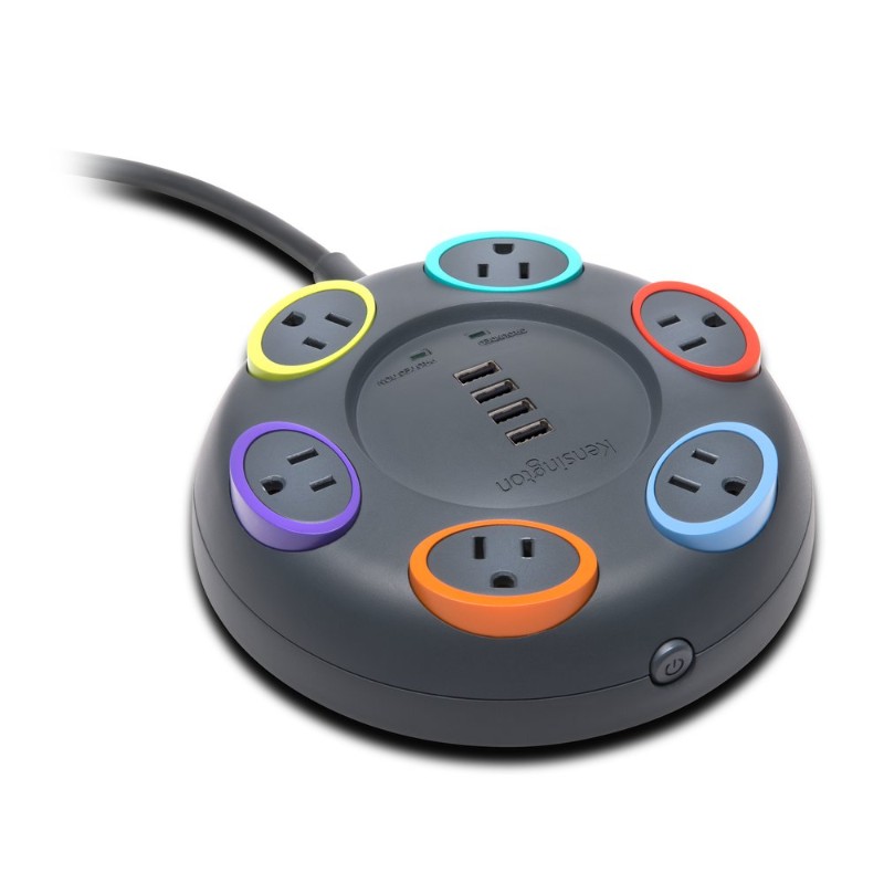 SmartSockets® Table Top Surge Protector with USB ACCO Canada