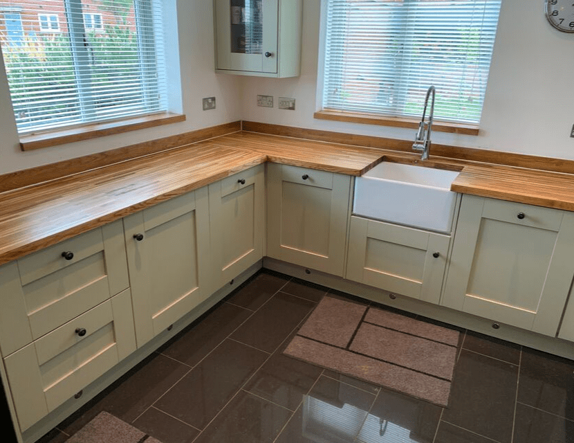 Rejuvenated kitchen worktops Accolade Carpentry