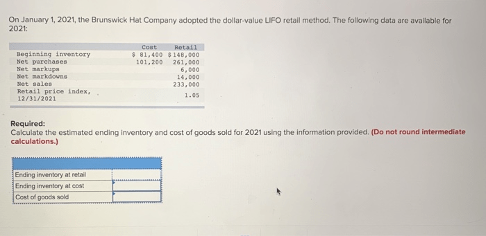 Retail Method of Inventory Costing ⋆ Accounting Services