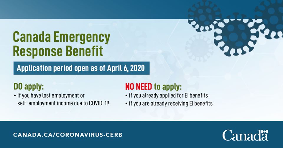 Canada Emergency Response Benefit until Sep 26, 2020