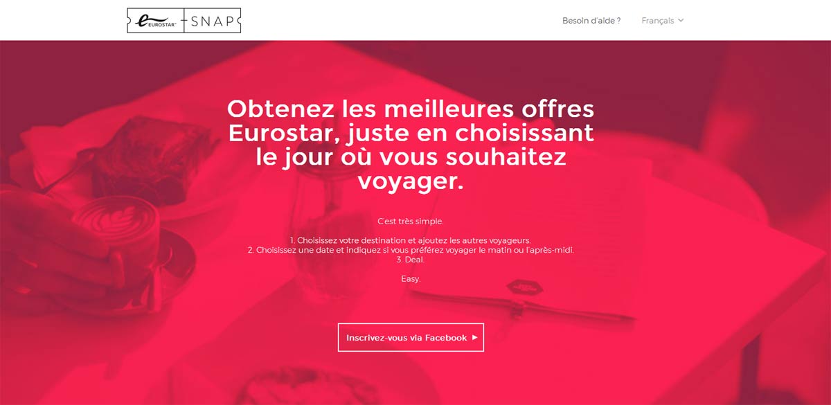 Billets Eurostar Paris Londres pas chers avec Snap Eurostar