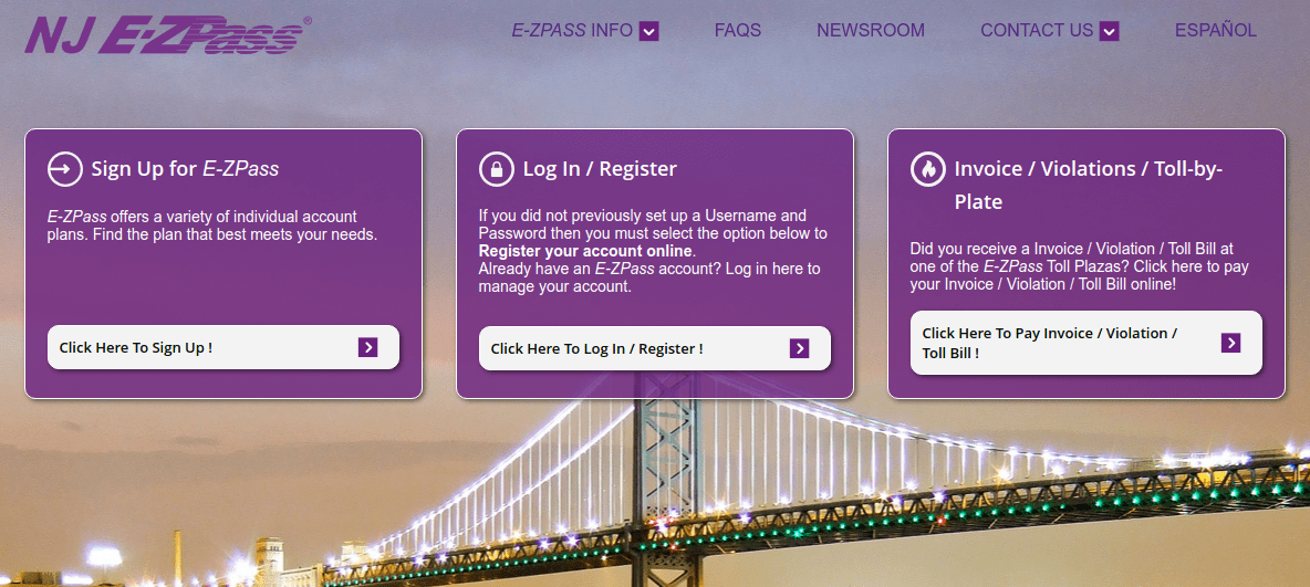 Manage Your NJ EZ Pass Account