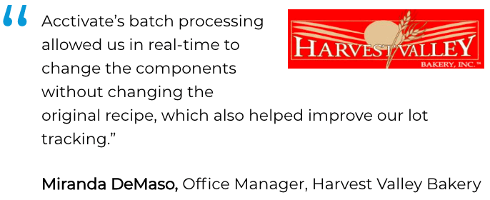 Batch manufacturing software Process manufacturing software
