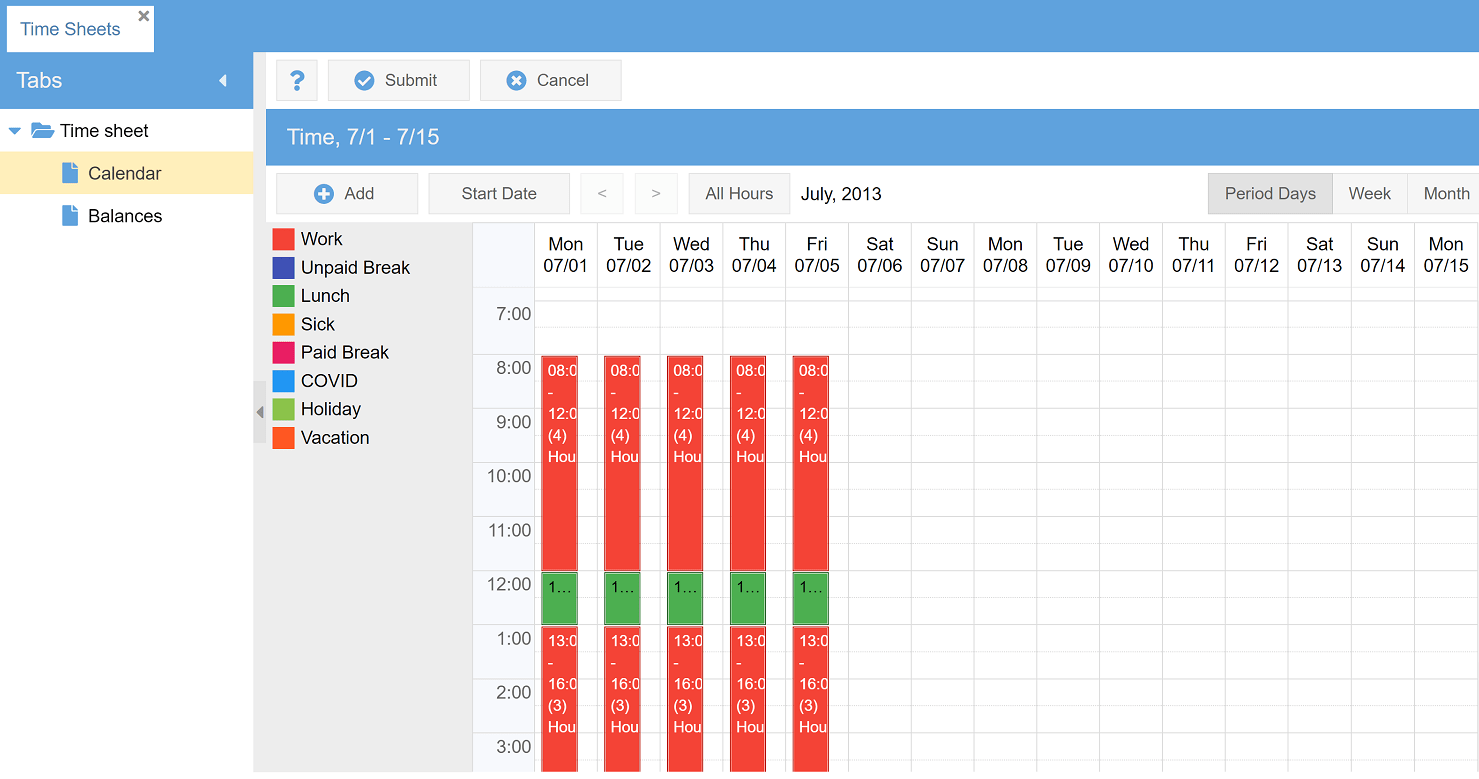 Time Keeping Employee Timesheet Entry AccuFund