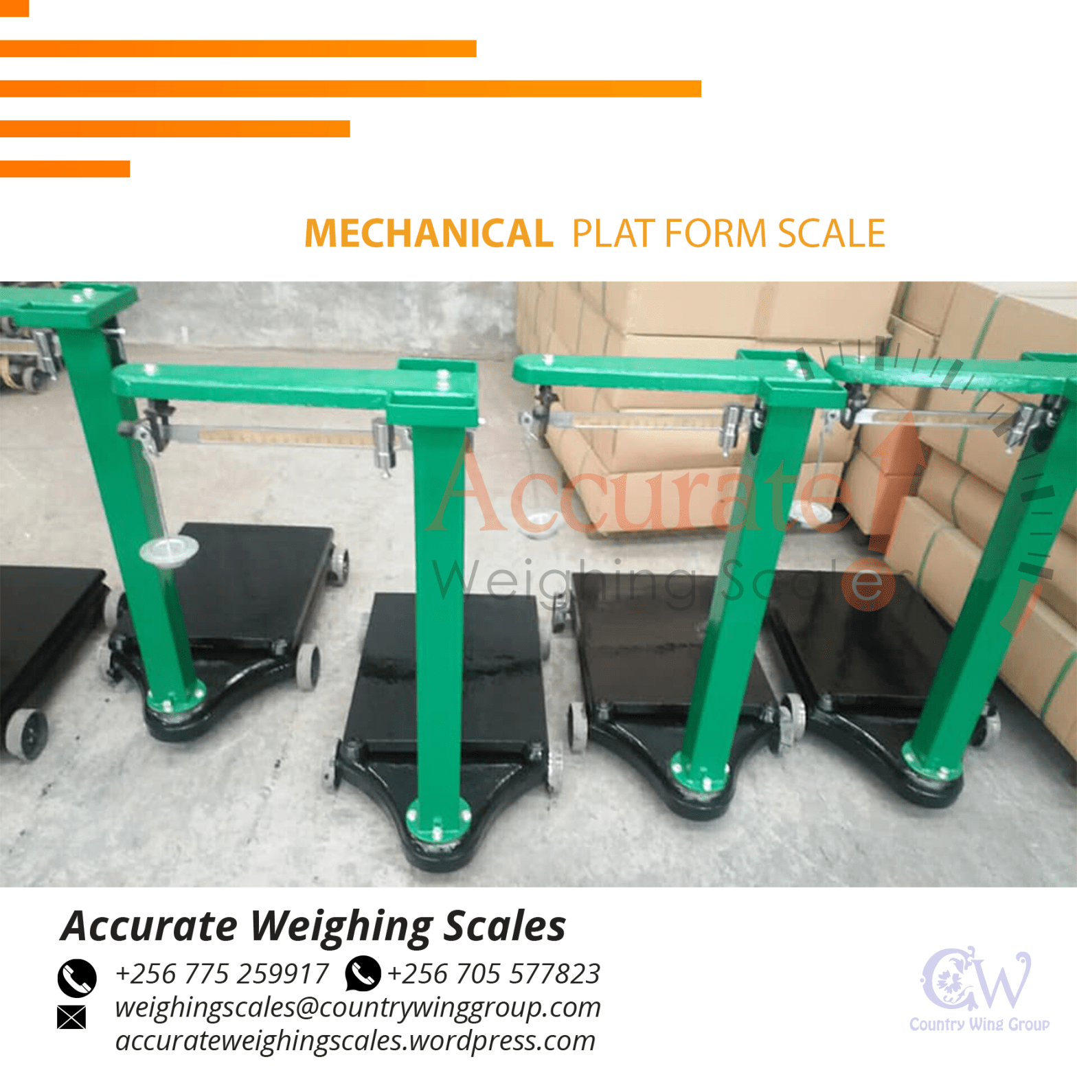 mechanical platform scales Accurate Electronic Scales (U) Ltd