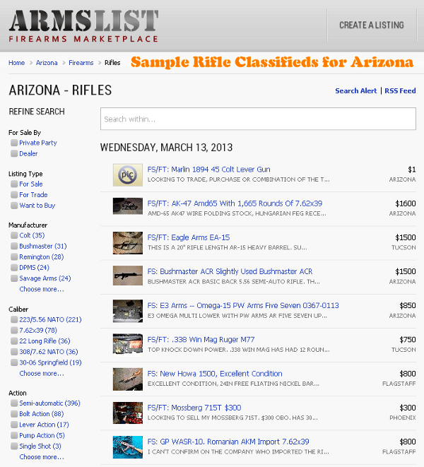 Armslistphoenixaz
