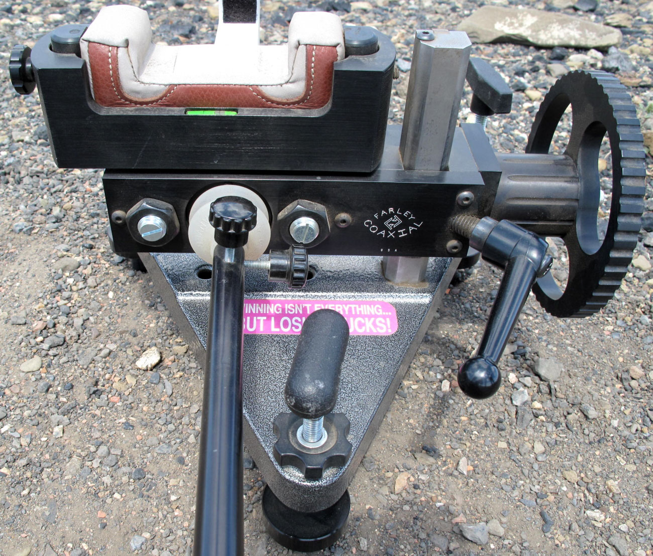 Prototype ‘Big Wheel’ Farley CoAxial Rest for FOpen Competition