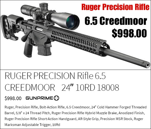 Best Deal on Gen 2 Ruger Precision Rifle in 6.5 Creedmoor « Daily Bulletin