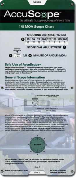 AccuScope - Ultimate Gun Scope Sighting Reference Tool