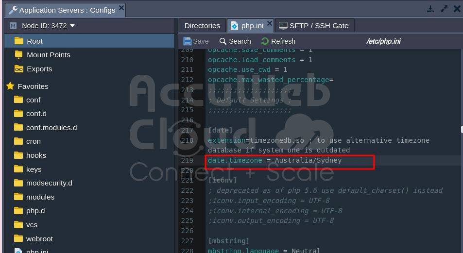 How to install and use the TimeZone Change addon? Accu Cloud
