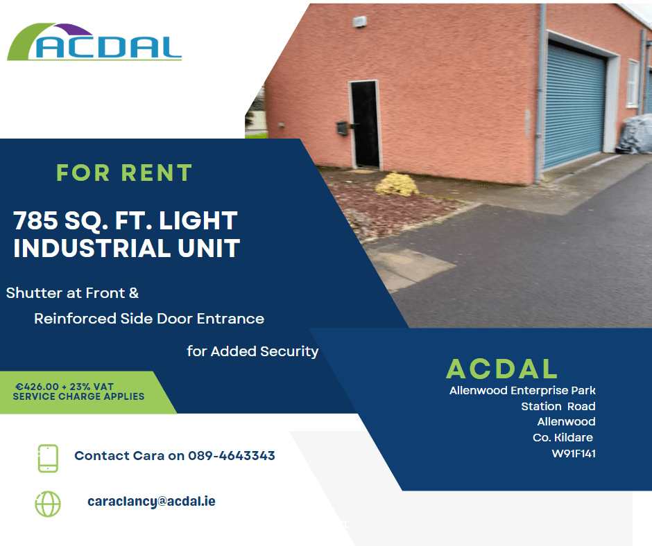 Light Industrial Unit for Rent Allenwood Community Development