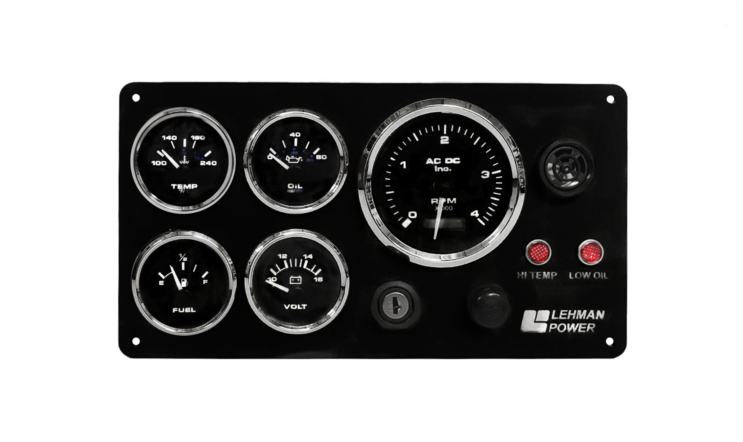 Lehman Power Diesel Marine Instrument Panel AC DC Marine Inc.