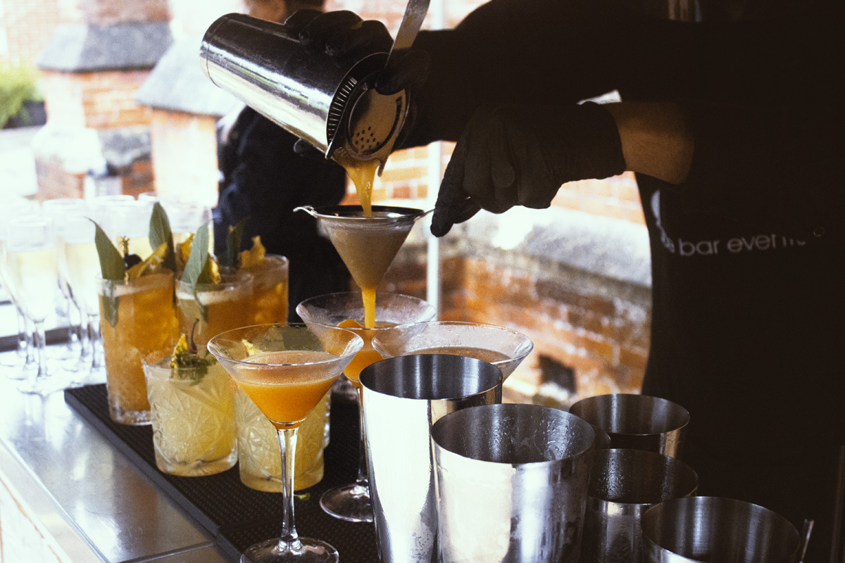 Covid safe cocktail bar hire for a wedding reception Ace Bar Events