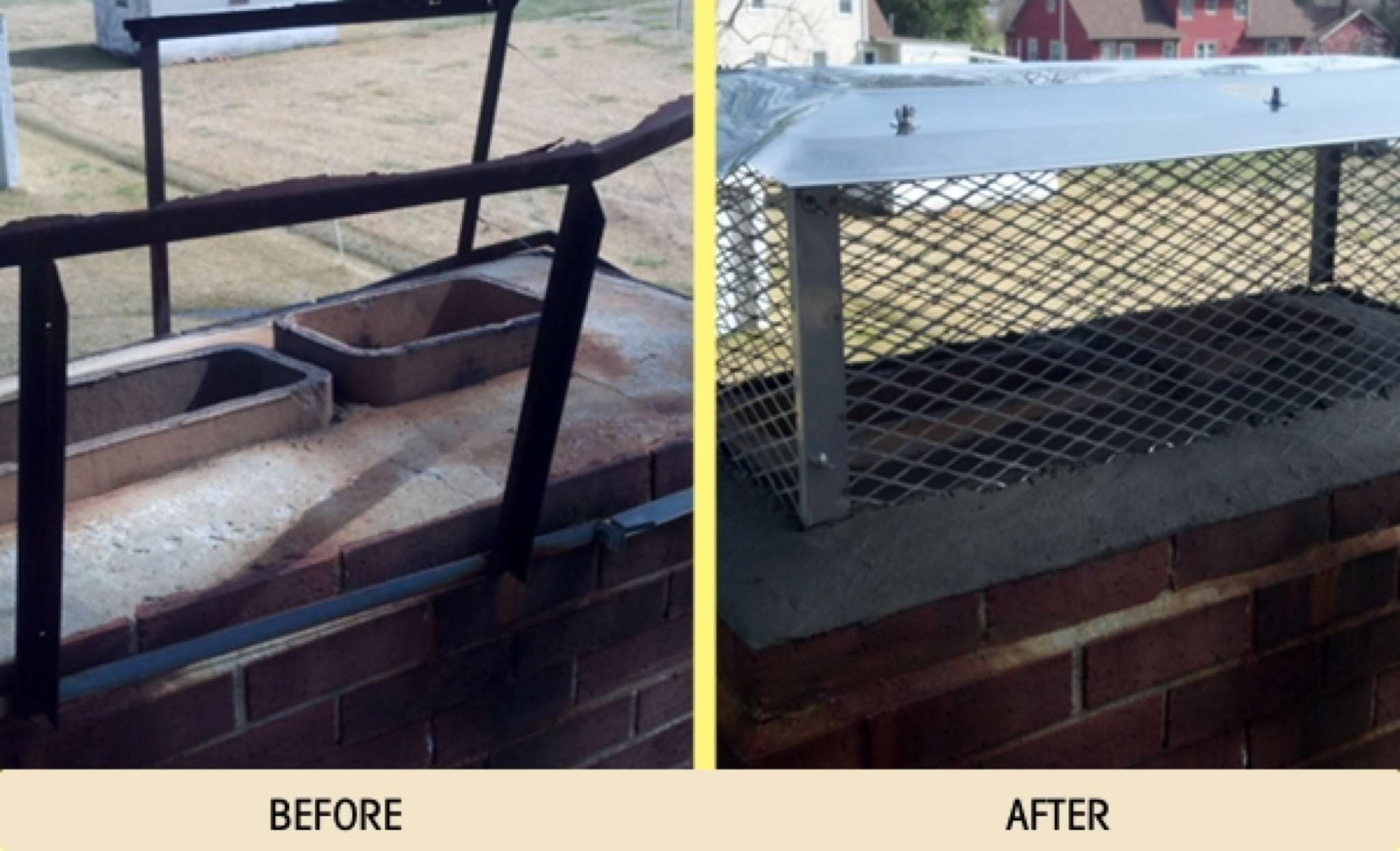Before and After Photos Ace Chimney Sweep Cleaning Repair