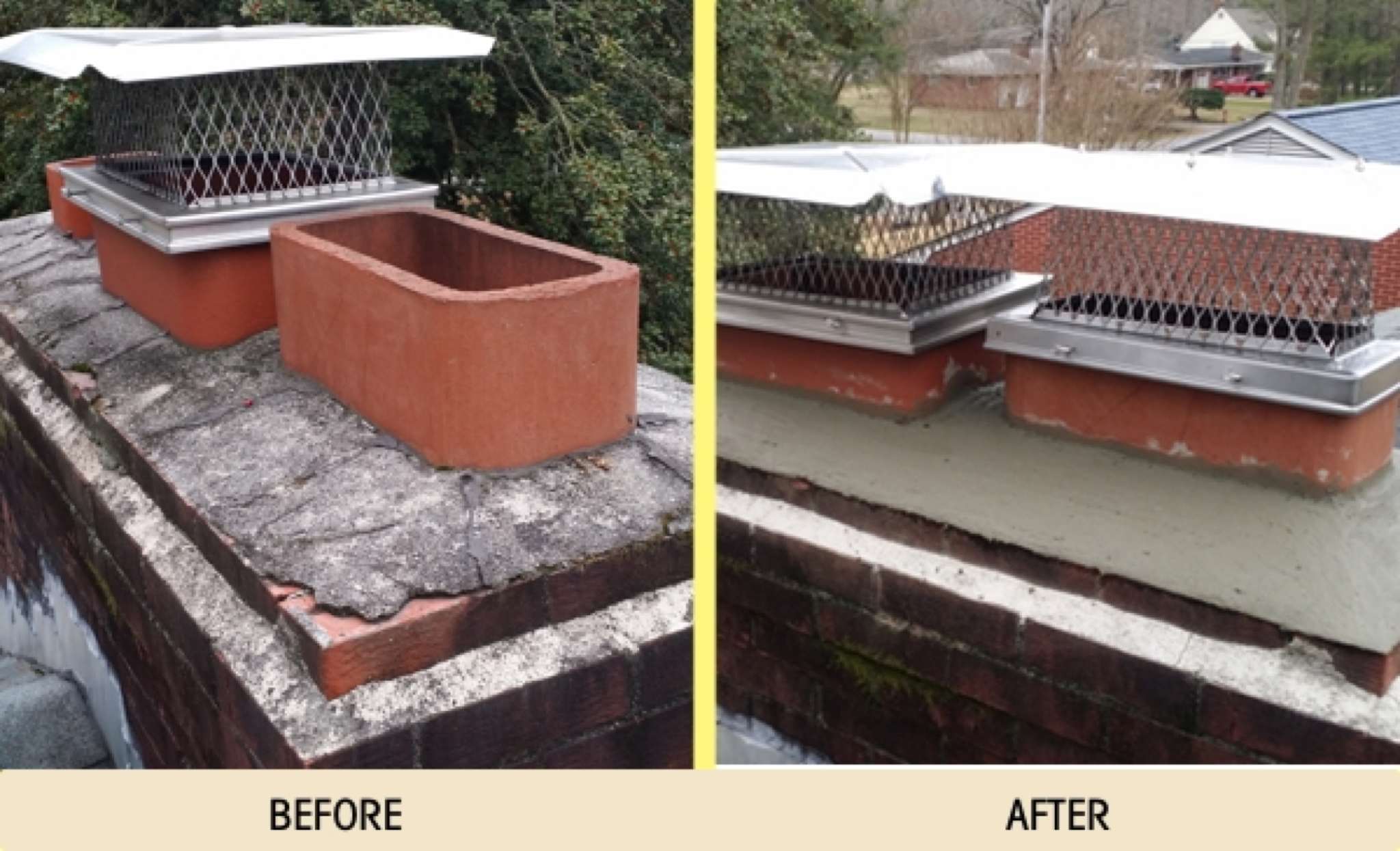 Before and After Photos Ace Chimney Sweep Cleaning Repair