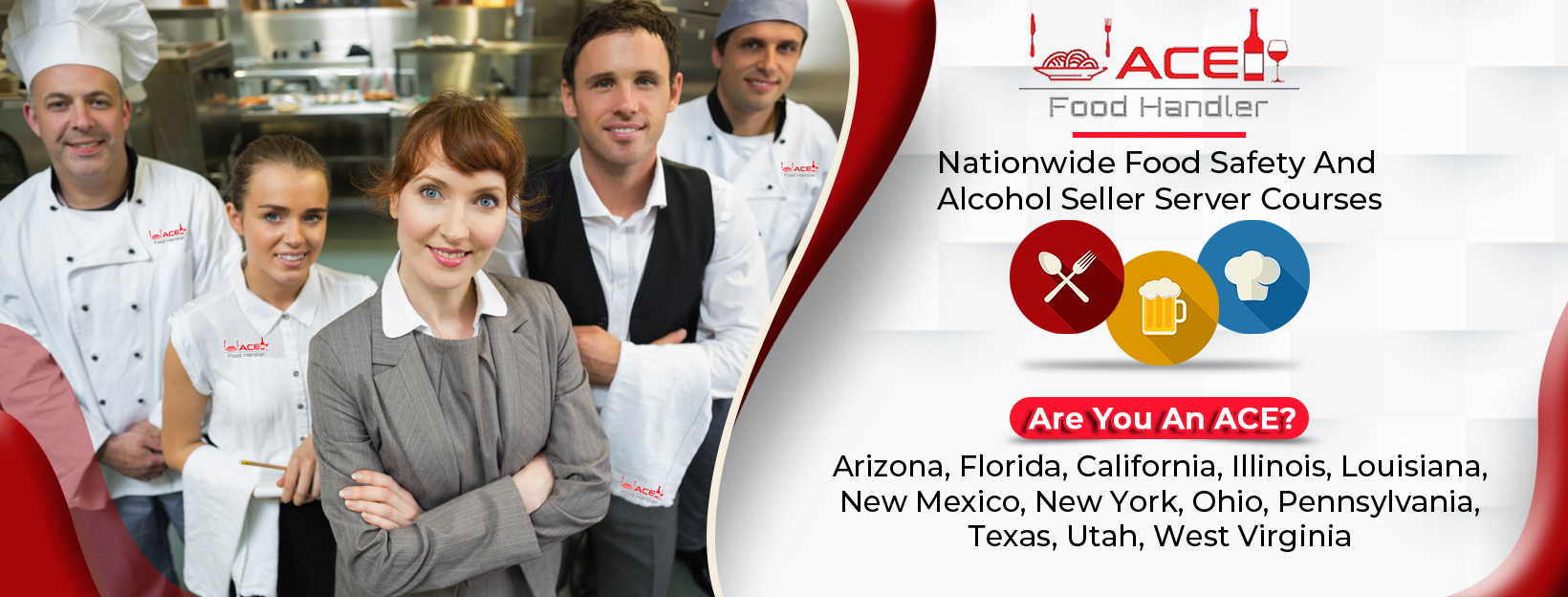 Texas Food Handler, California Food Handler, Arizona Food