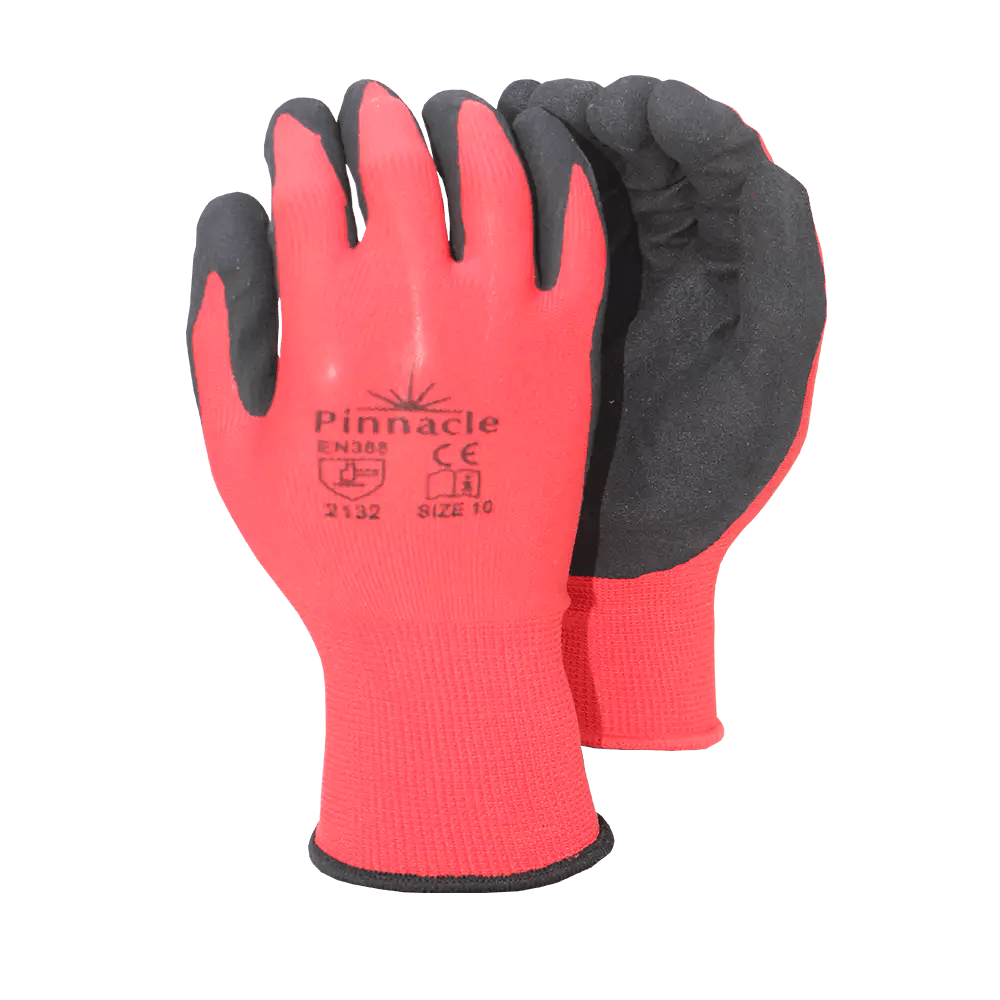 SPFLEX SMOOTH, Red black nitrile coated glove Smooth palm Ace