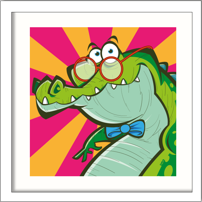 Colin Croc Animal Crackers Range Crocodile Wall Art Colin Croc