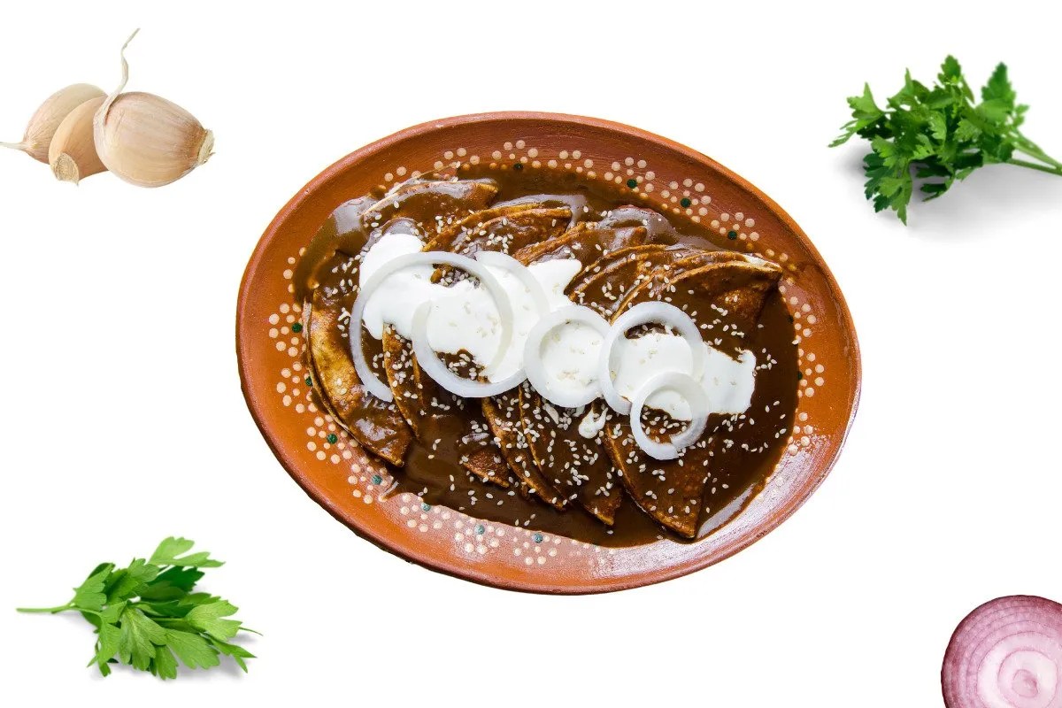 Enchiladas de mole con pollo Aceite Purela