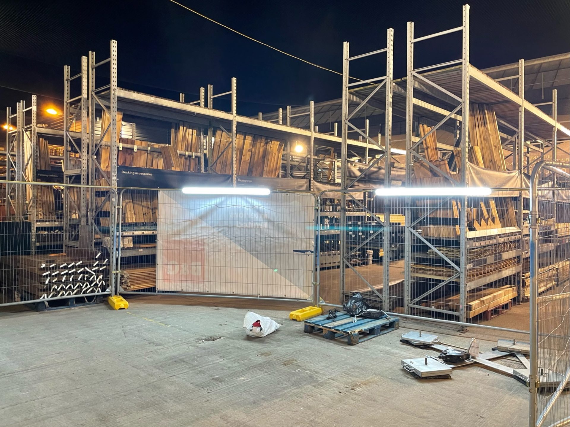 Temporary Warehouse Lighting AC ELECTRICAL 4U LTD