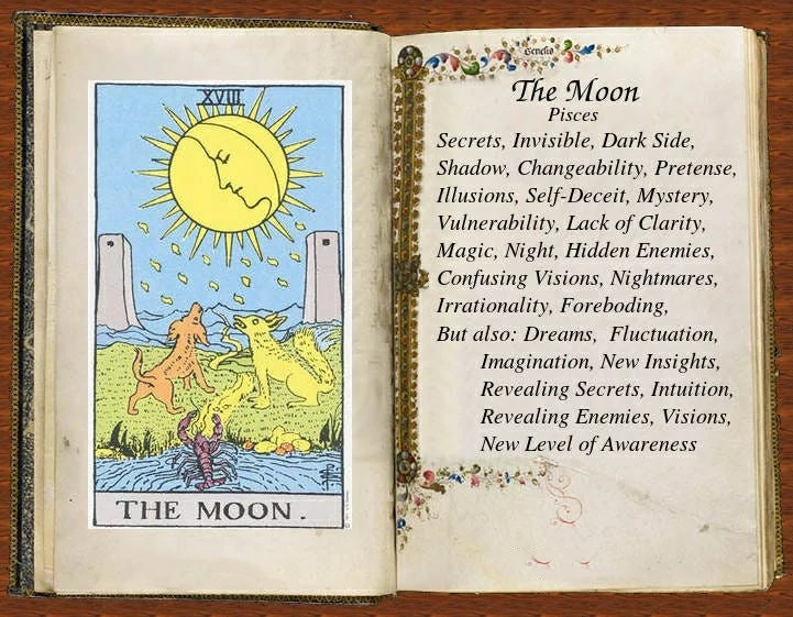 A Deep Dive into The Moon Tarot Card Meaning
