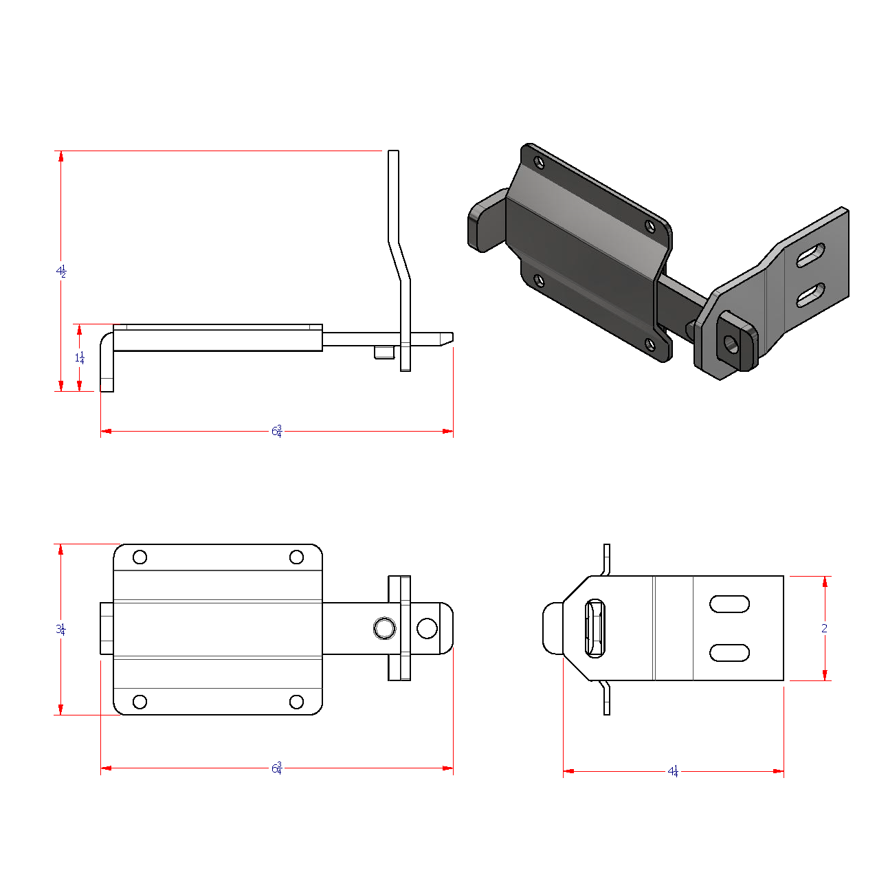 Slide Bar Latch Kit